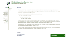 Desktop Screenshot of mcnattlearningcenter.com